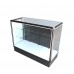 FixtureDisplays® Black aluminum showcase full vision 60 inch frame shelf retail store display AL15B Ship flat